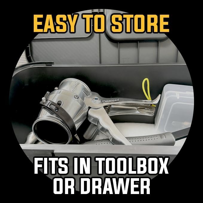 SILIGUN ™ PRO Compact 24:1 Caulking Gun - No Drip Caulk Gun - Patent Design - Lightweight Aluminum Frame - Works with all 10 oz Tubes ( PRO) - Image 4